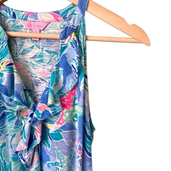 Lilly Pulitzer Shay Dress in Bennet Blue Celestial Seas in Size XS - Picture 8 of 10